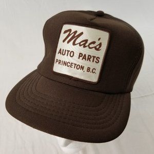 MAC'S AUTO PARTS PRINCETON BC Cap Trucker Hat Snap
